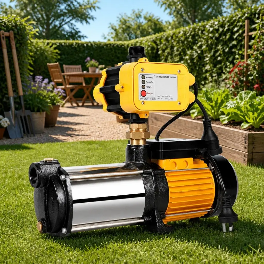 4-Stage Water Pump Garden Irrigation 2000W Yellow
