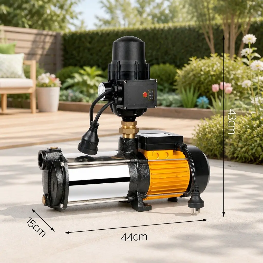 5-Stage Water Pump Garden Irrigation Booster 2500W Black