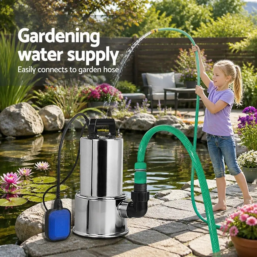 Submersible Dirty Water Pump 1800W Max 24000L/H Black
