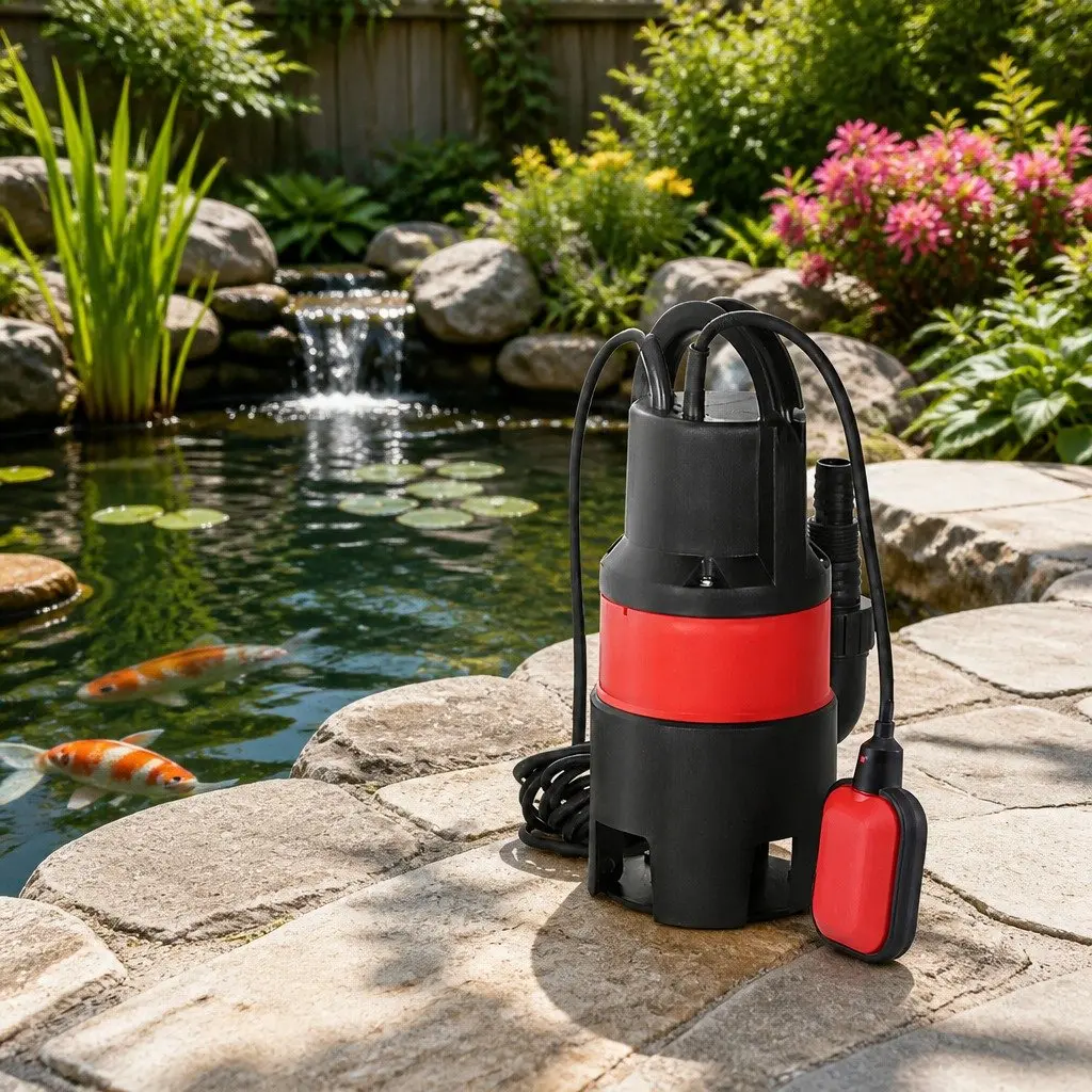 Submersible Pump Dirty Water Drainage 400W Red
