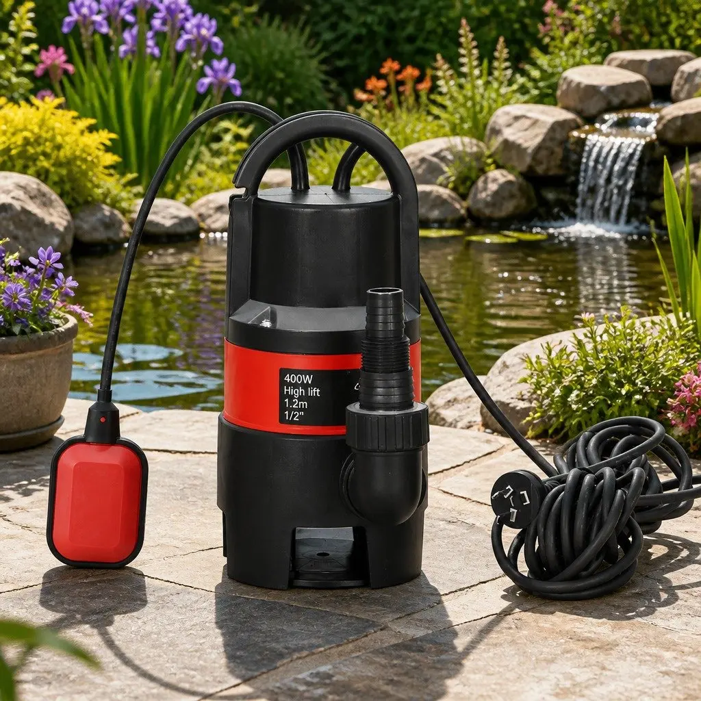 Submersible Pump Dirty Water Drainage 400W Red