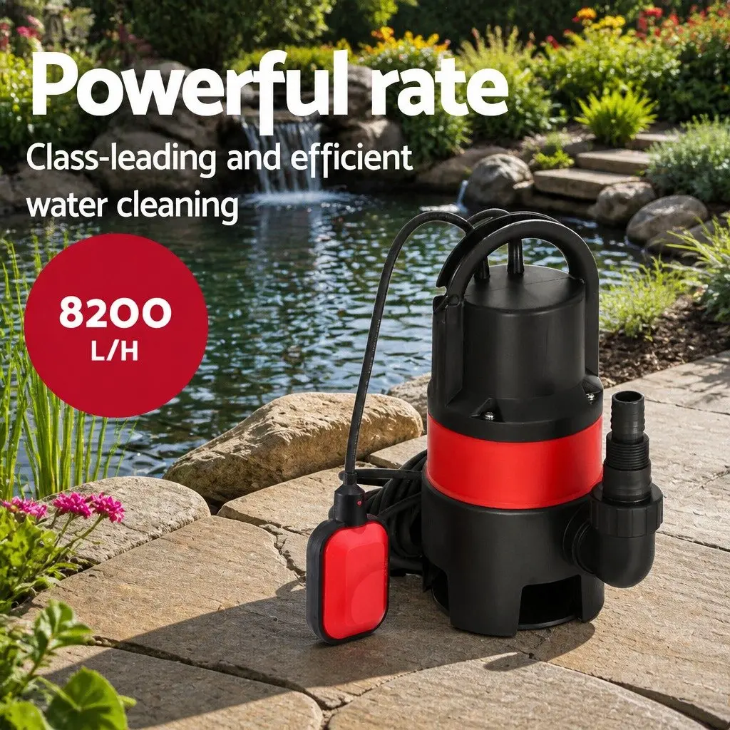 Submersible Pump Dirty Water Drainage 400W Red