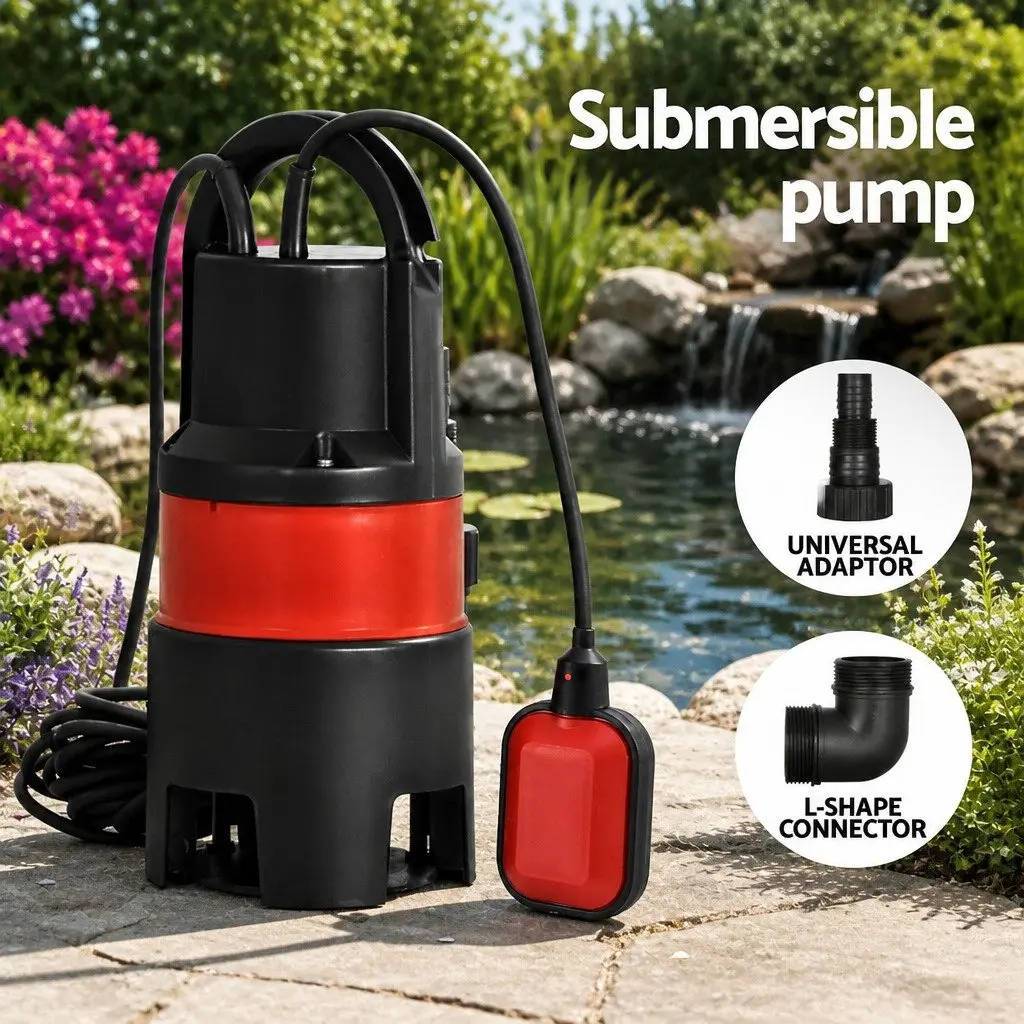 Submersible Pump Dirty Water Drainage 400W Red