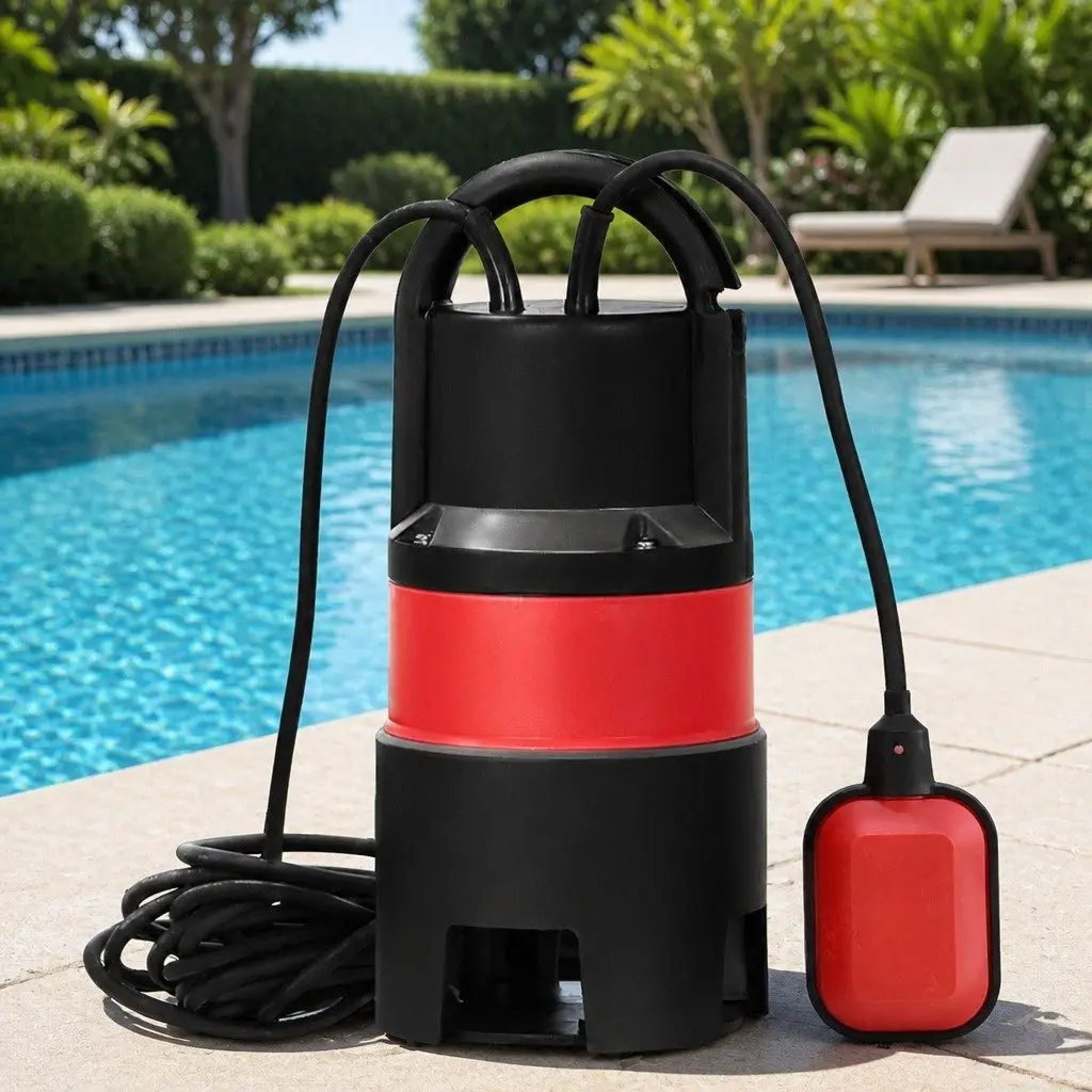 Submersible Water Pump 750W Dirty Water Drainage Portable 10m Cable