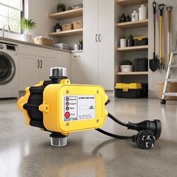 Automatic Water Pressure Pump Controller Electronic Switch Yellow 220-240V 10