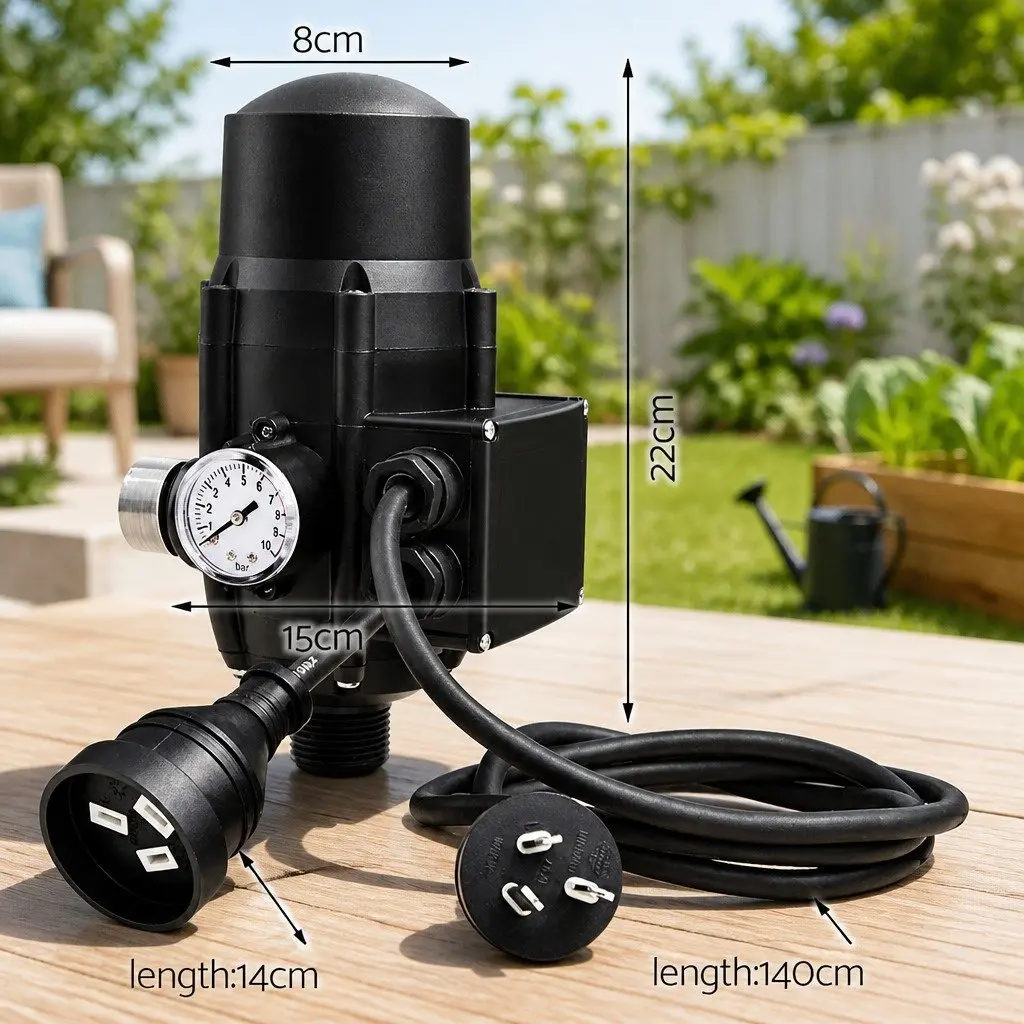 Water Pump Pressure Controller Electronic Adjustable Digital 220240V IP65