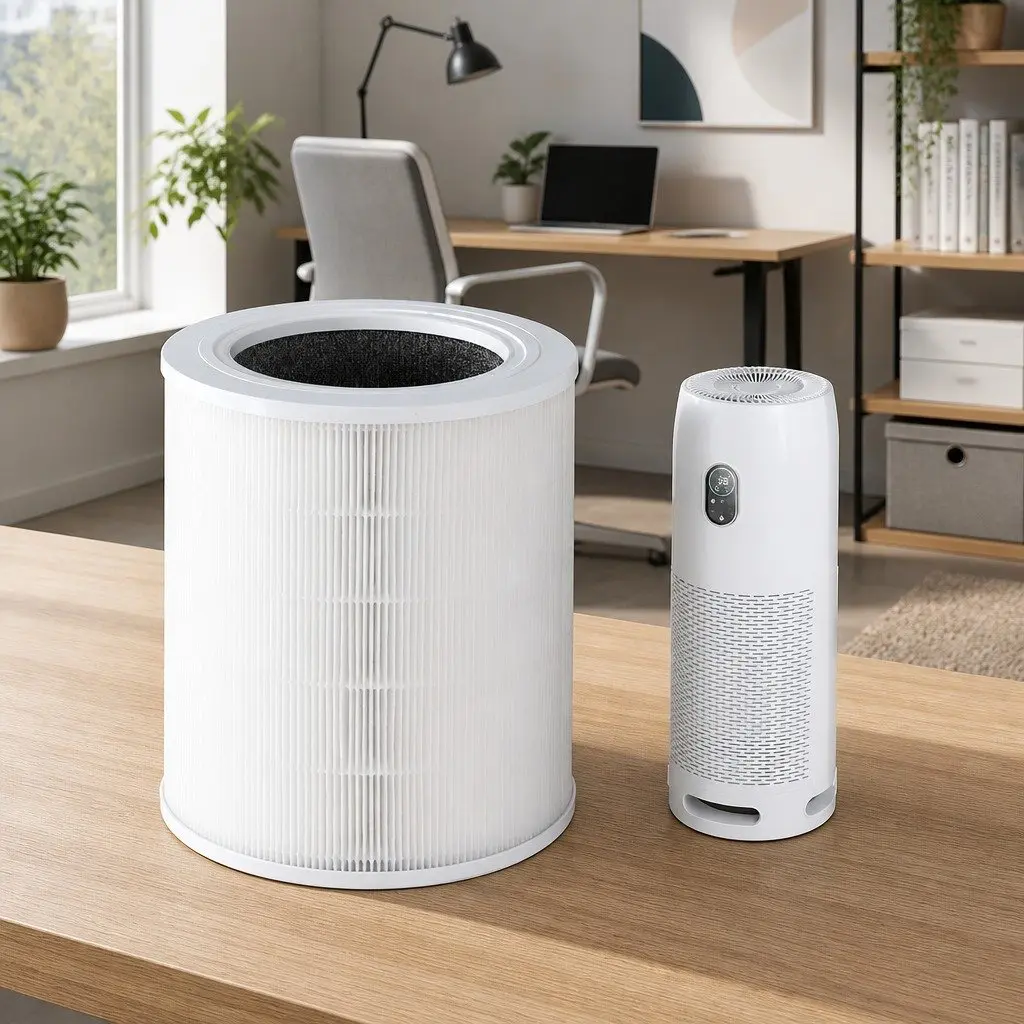 Air Purifier Replacement Filter 4 Layer HEPA Cartridge White Home Purification