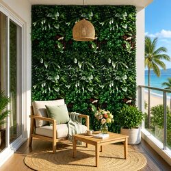 Artificial Plant Wall Panel 100X50CM Boxwood Hedge Grass Green Backdrop Indoor