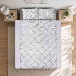Comfortable Grey Quilt Cover Set for Queen Beds