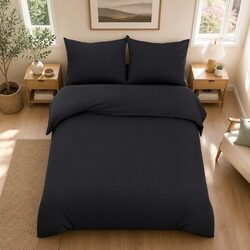 Comfortable Super King Black Quilt Set - Quality You Can Trust
