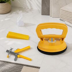 Tile Leveling System 400 Clips 200 Wedges Plier Suction Cups Installation Kit