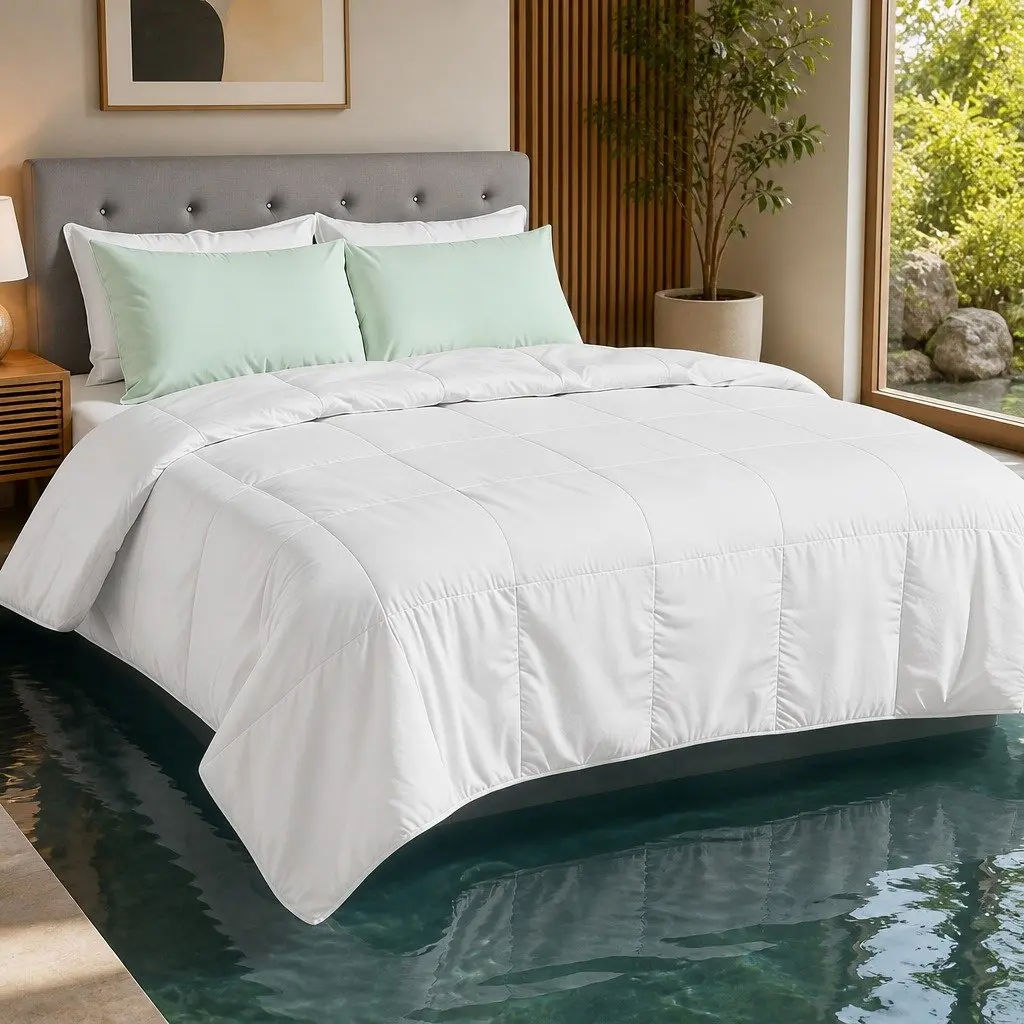Bamboo Microfibre Summer Quilt Double Lightweight Breathable Doona All Season