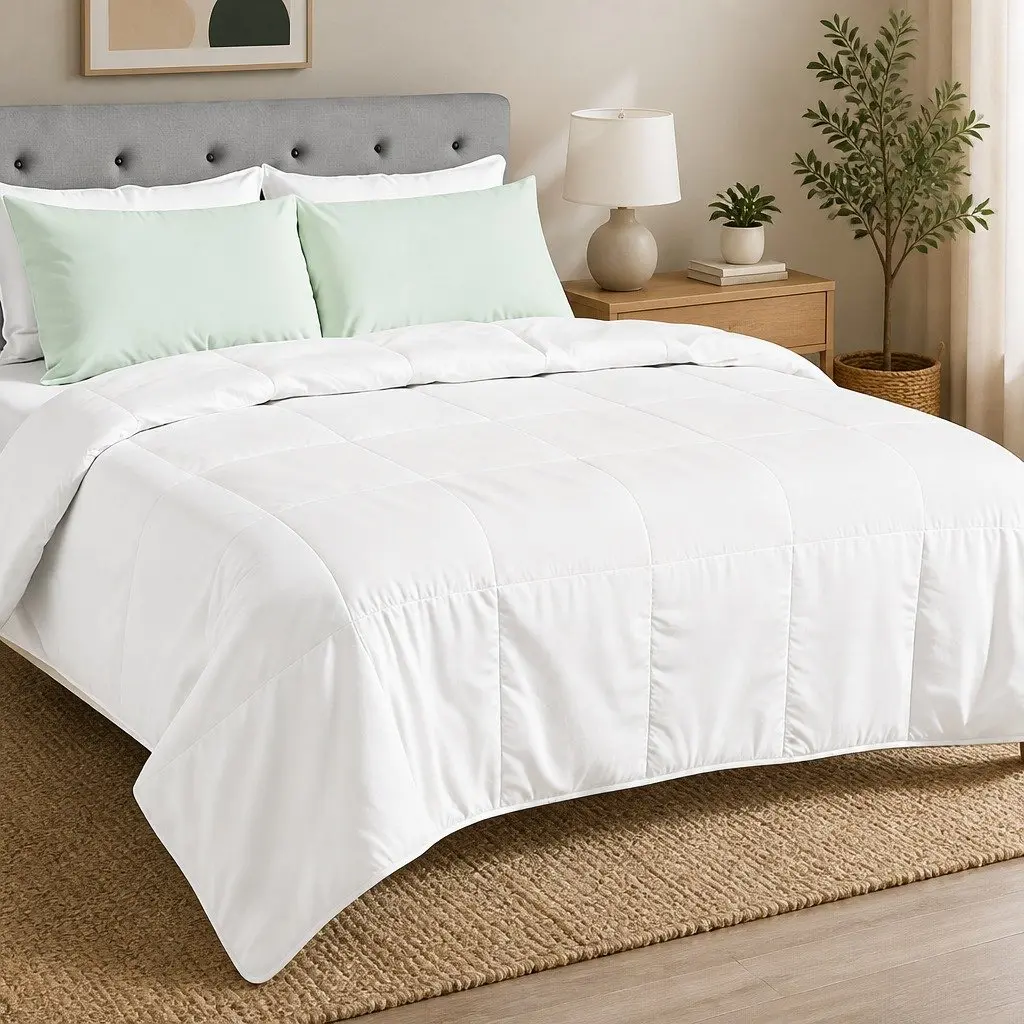 Bamboo Microfibre Summer Quilt Double Lightweight Breathable Doona All Season