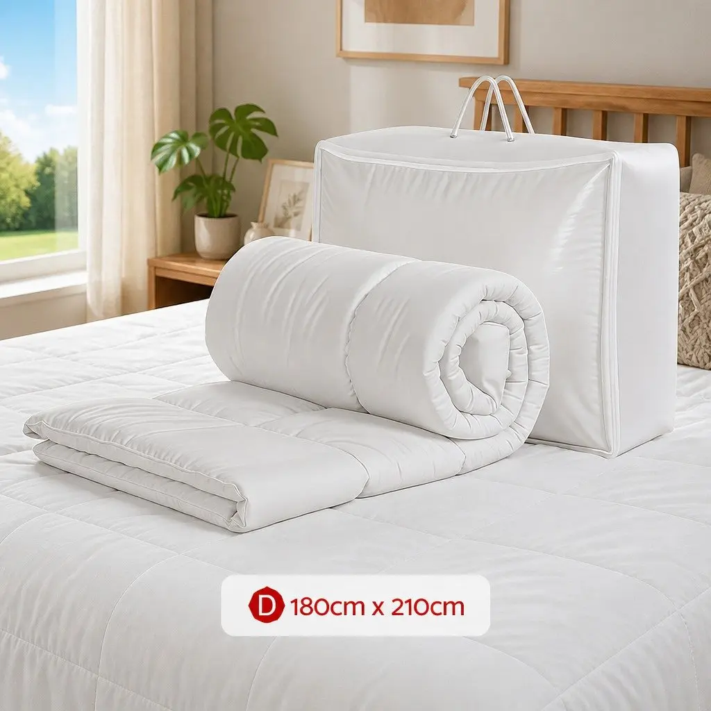 Bamboo Microfibre Summer Quilt Double Lightweight Breathable Doona All Season