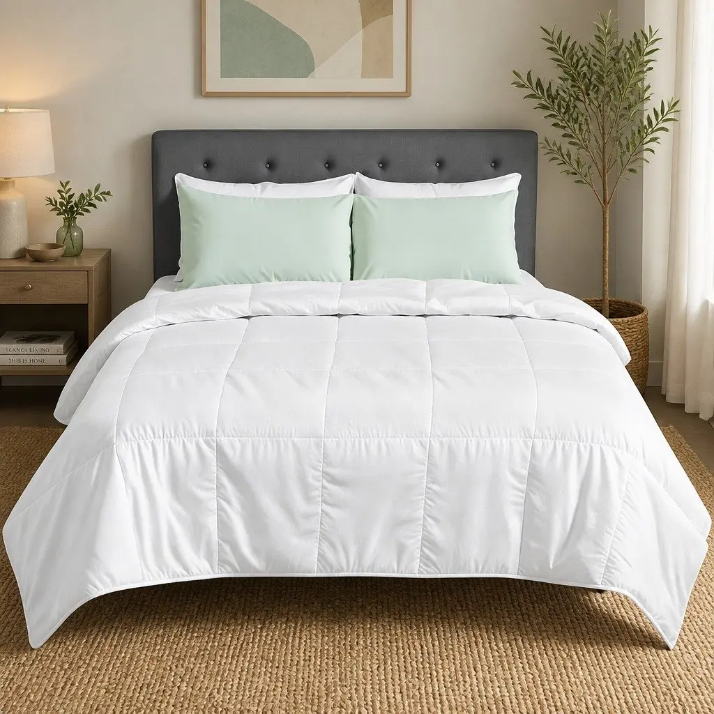 Bamboo Microfibre Summer Quilt Double Lightweight Breathable Doona All Season