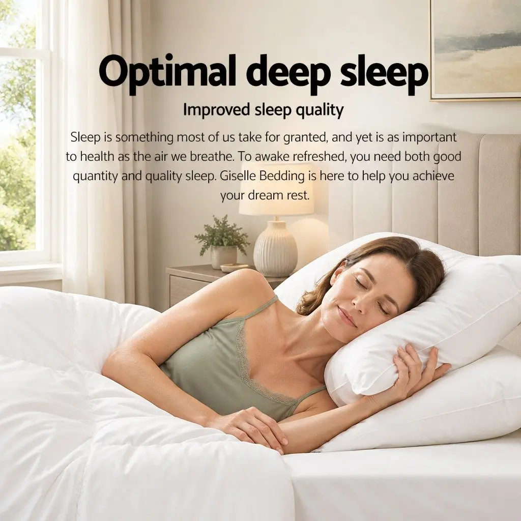 Queen Quilt Bamboo Microfibre Soft Breathable 210cm x 210cm White
