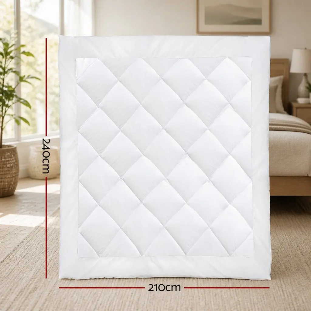 King Size Quilt in White