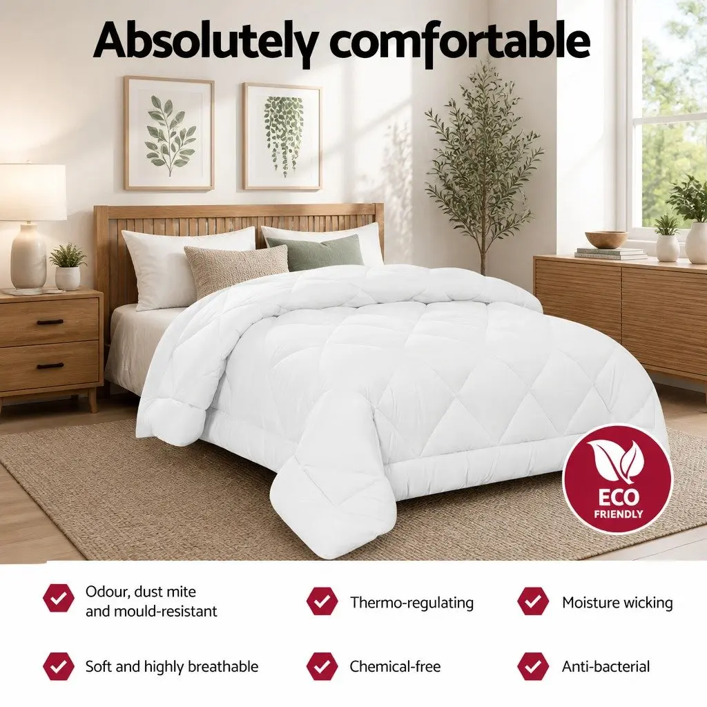 King Size Quilt in White