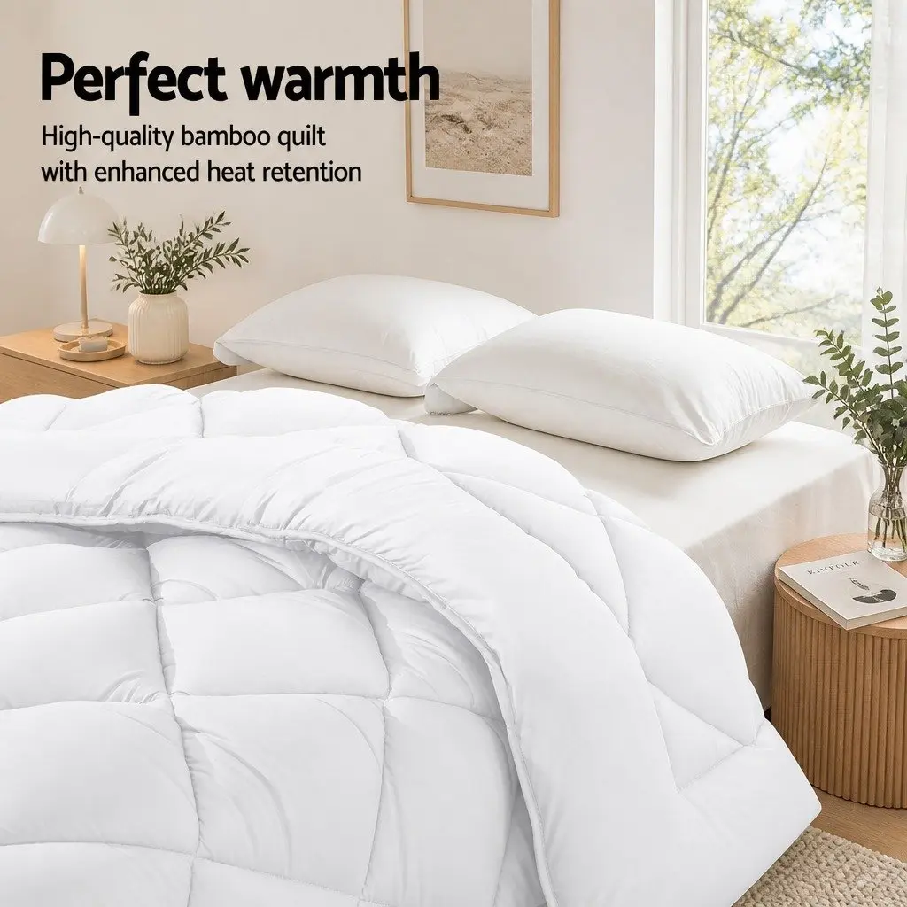 King Size Quilt in White