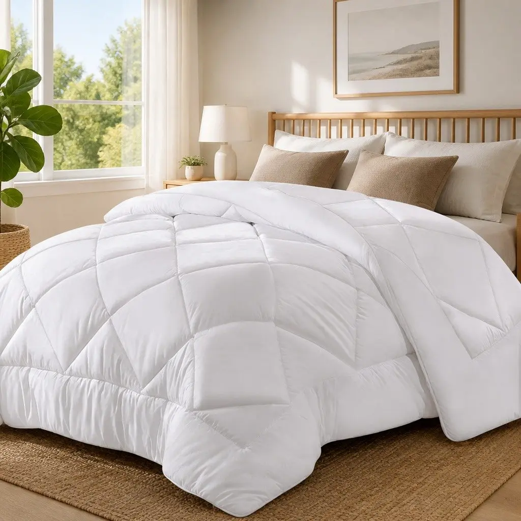 King Size Quilt in White