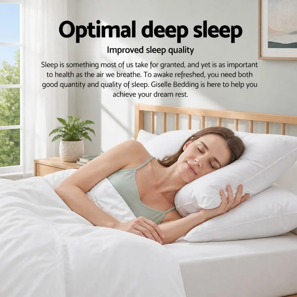 Duck Down Feather Quilt Double Bed 700GSM Baffle Construction White