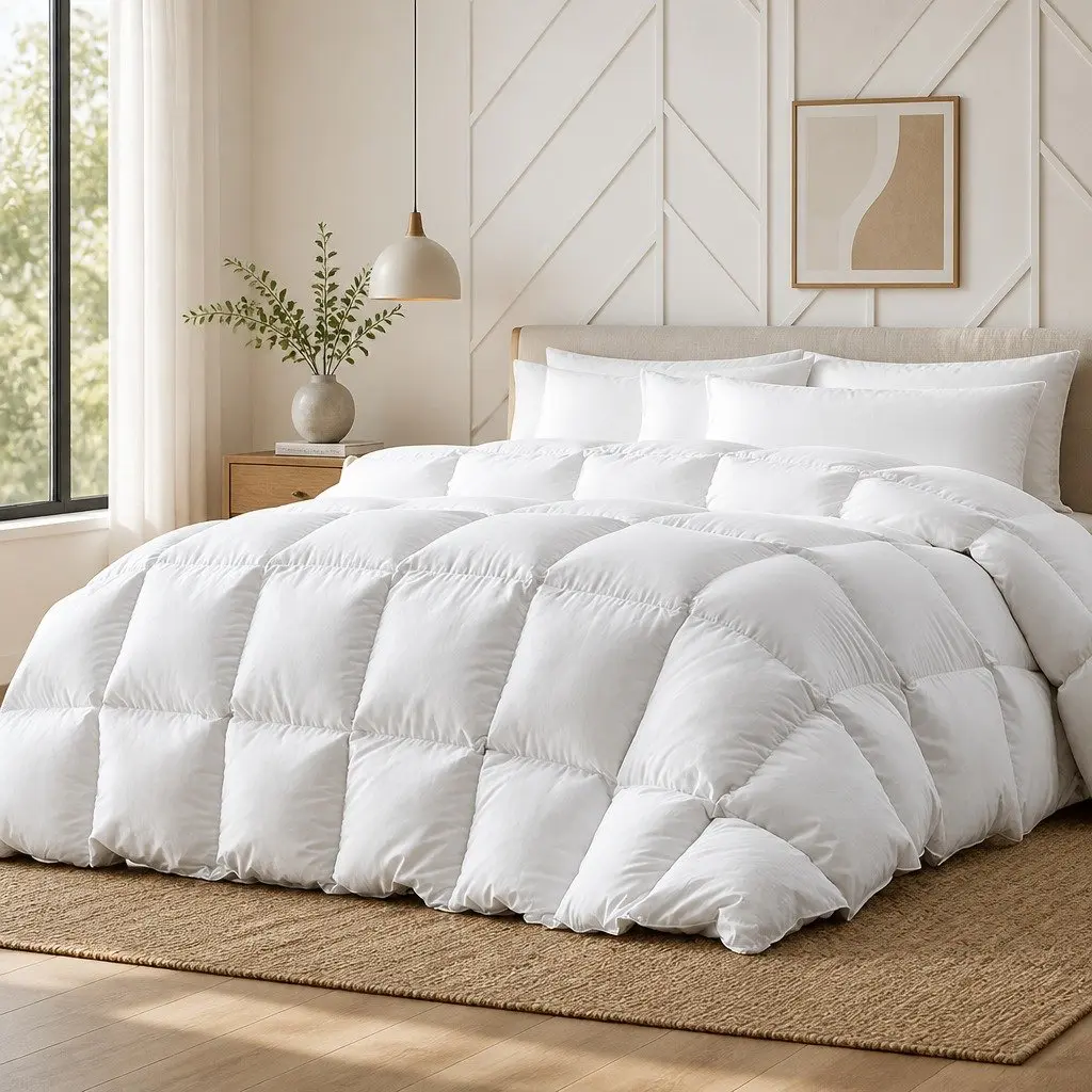 Duck Feather Down Quilt for Exceptional Winter Warmth