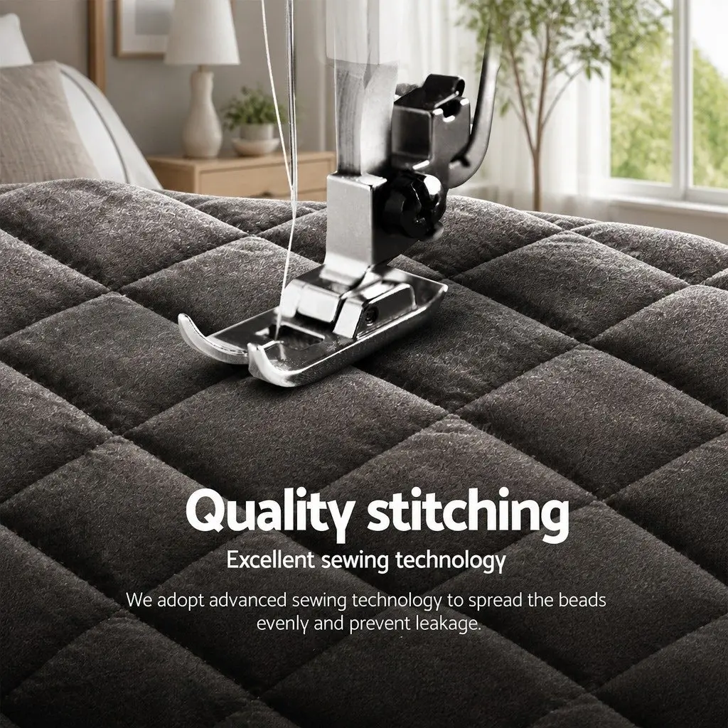 Queen Size Faux Mink Quilt Charcoal Double-Sided Bedding Set