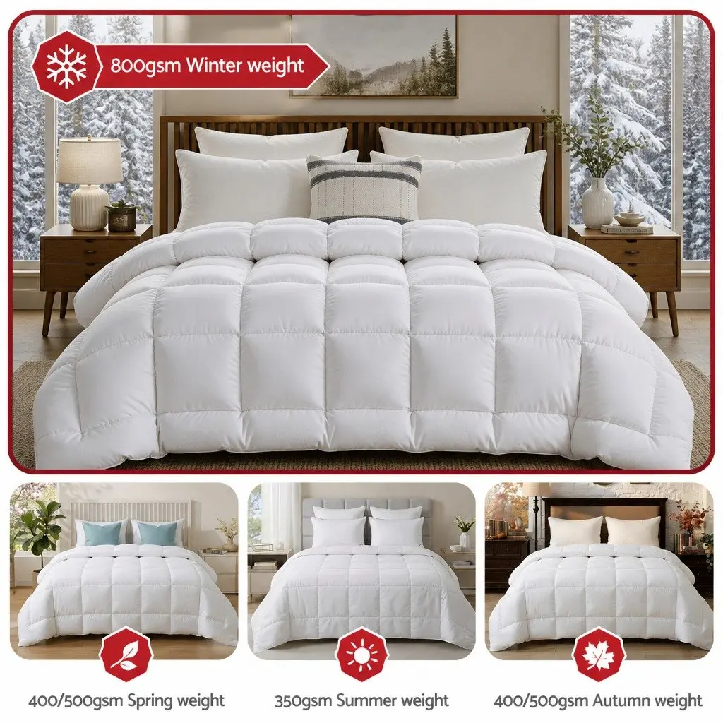 King Wool Quilt 800GSM for Winter Use