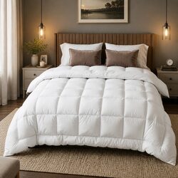 Wool Quilt Super King 800GSM Winter Doona Baffle Box Construction Bed Bedding