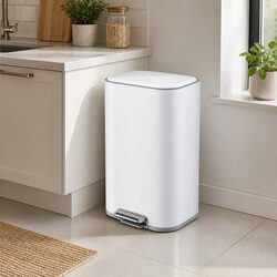 Reliable 40L Steel Trash Can for Everyday Use