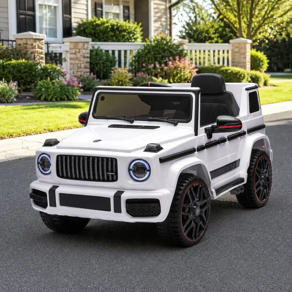 Kids Ride On Car Electric Remote Control Toy White 3-4 Years