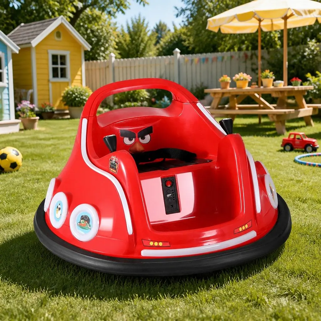 Ride On Bumper Car Electric Toy Vehicle Joystick Remote Control 6V Red