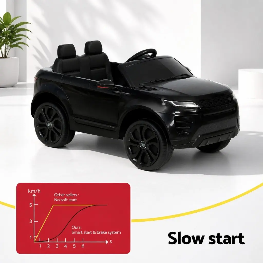 Ride On Car Electric Toy 12V Battery Powered Remote Control Black