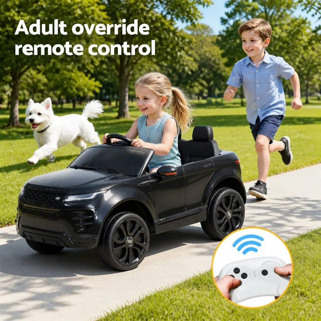 Ride On Car Electric Toy 12V Battery Powered Remote Control Black