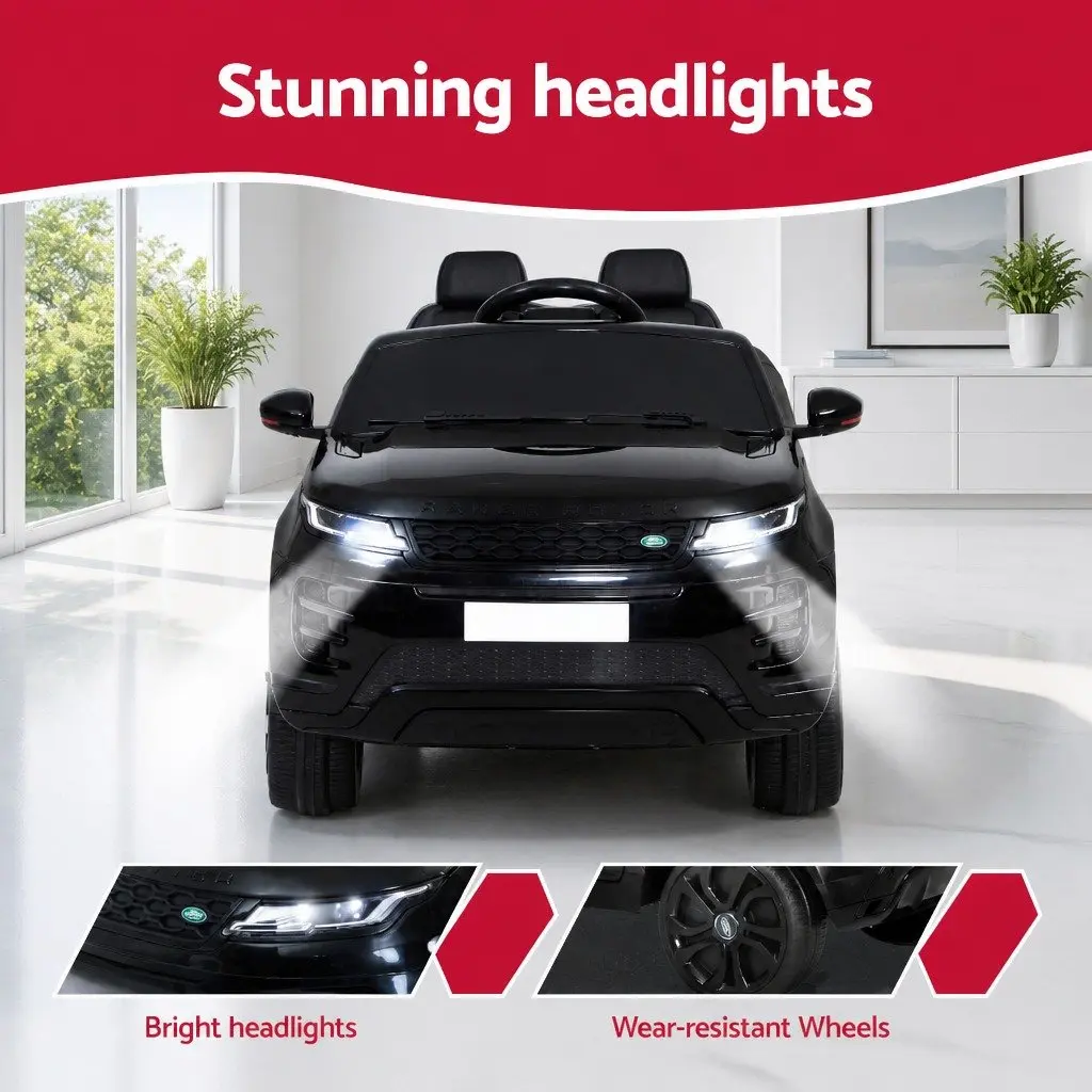 Ride On Car Electric Toy 12V Battery Powered Remote Control Black