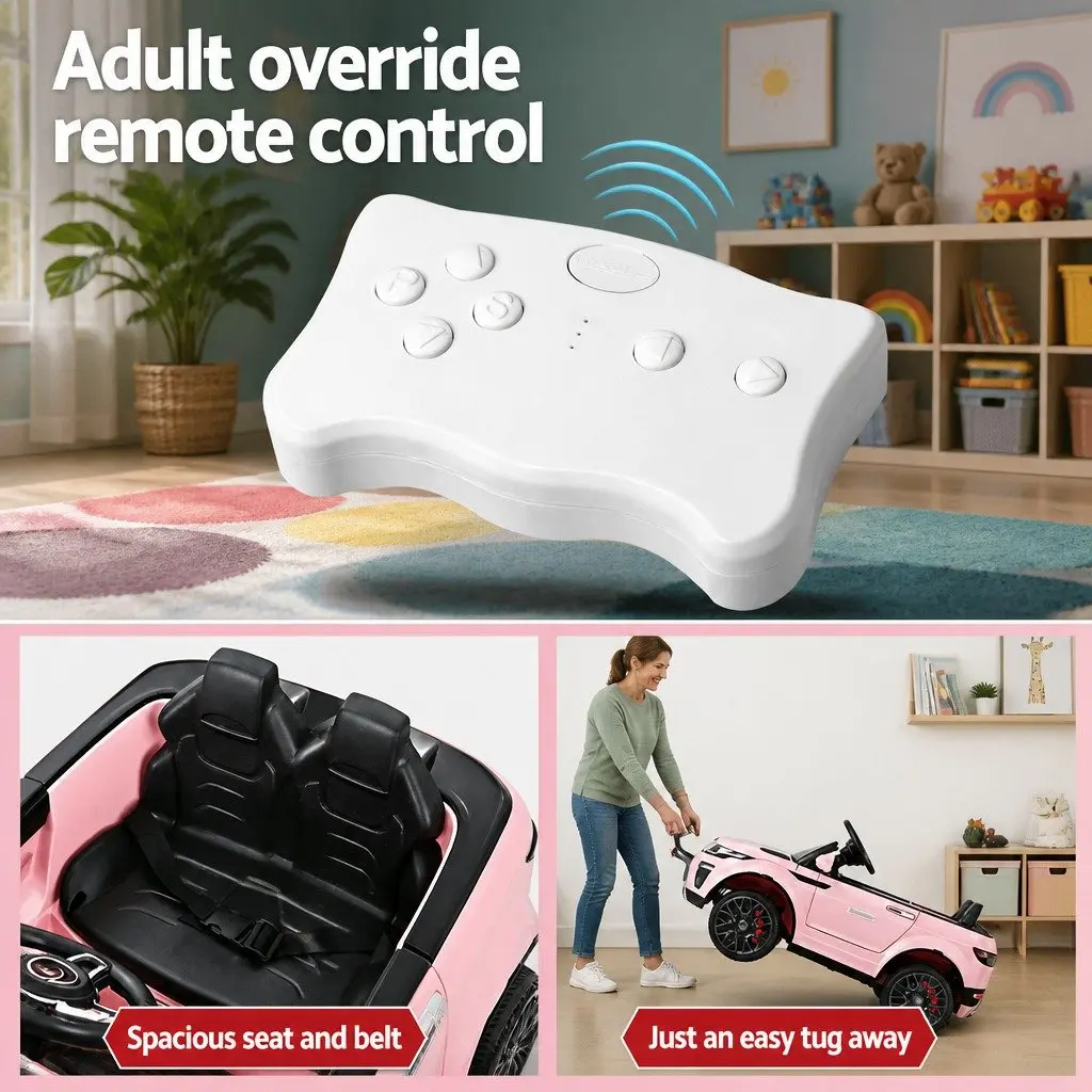 Ride On Car Electric Toy Vehicle Remote Control 12V Pink