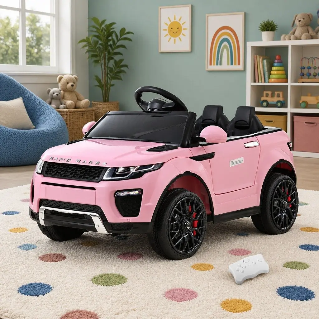 Ride On Car Electric Toy Vehicle Remote Control 12V Pink