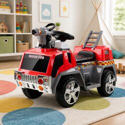 Affordable Kids Electric Fire Engine with Safety Features