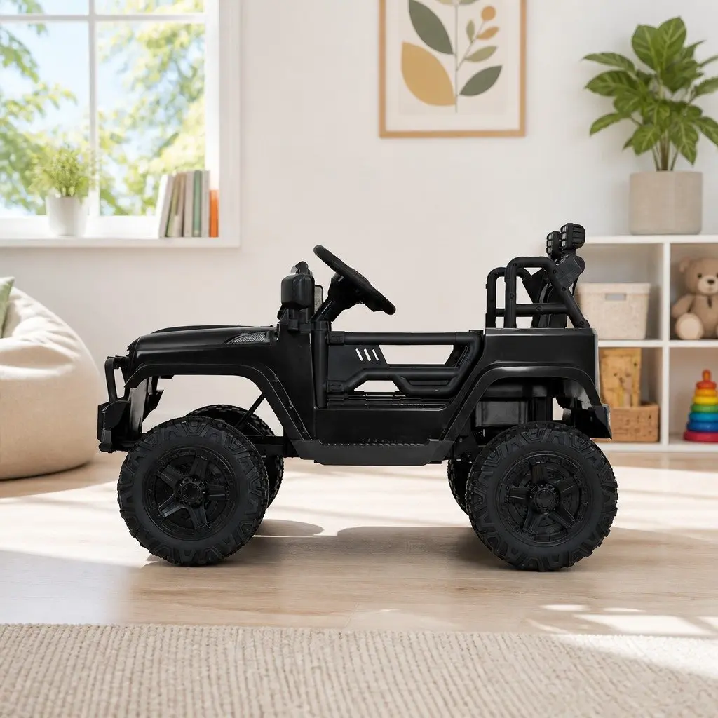 Kids Ride On Car Electric Jeep 12V Remote Control Black