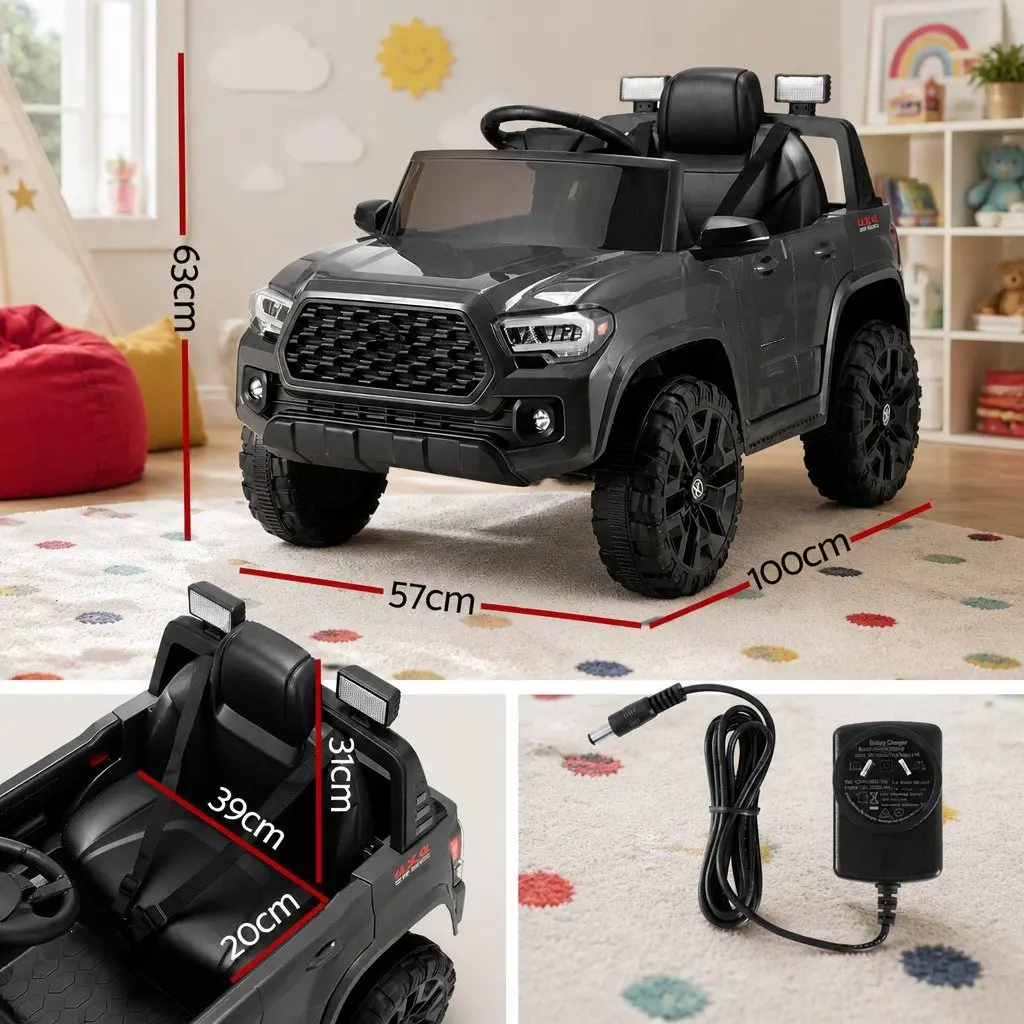 Kids Electric Ride-On Tacoma Car Grey