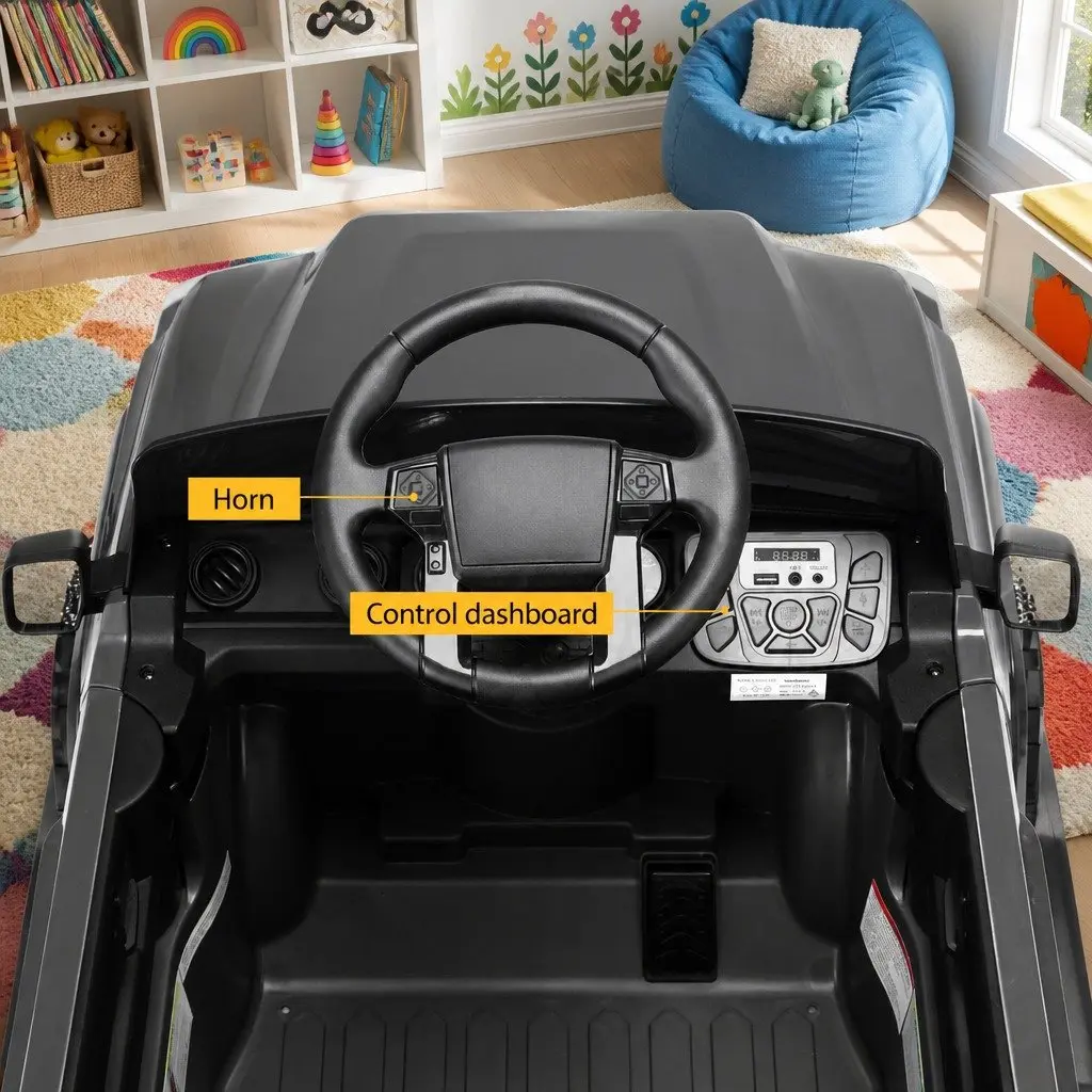 Kids Electric Ride-On Tacoma Car Grey