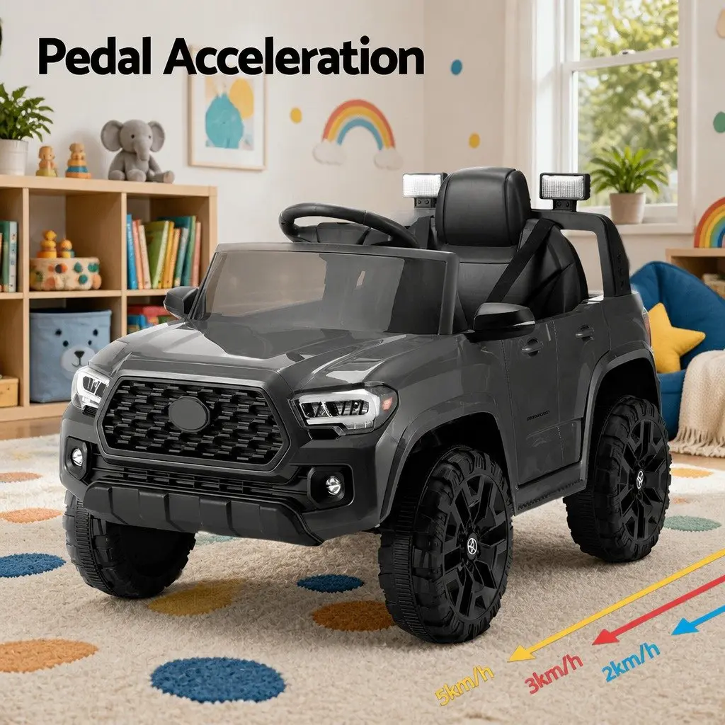Kids Electric Ride-On Tacoma Car Grey
