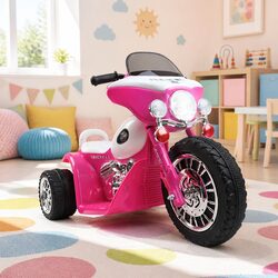 Practical Kids Electric Ride-On Police Motorcycle Toy