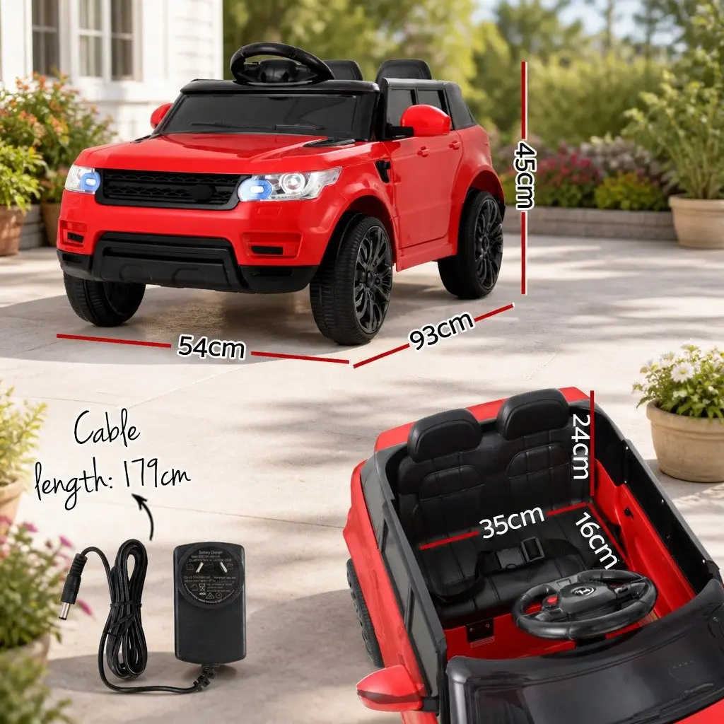 Ride On Car Electric Kids SUV Remote Control 12V Red