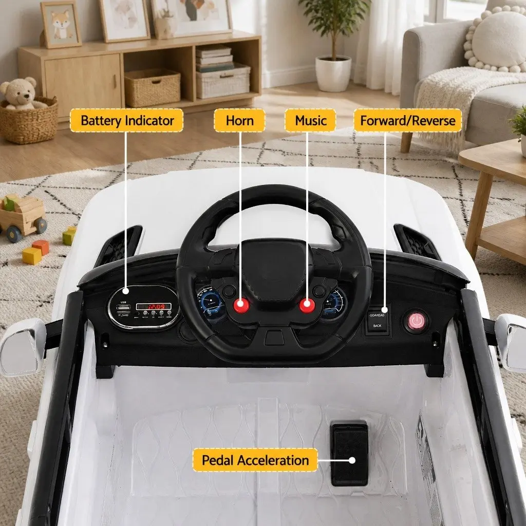 Kids Ride On Car Electric SUV 12V Remote Control White