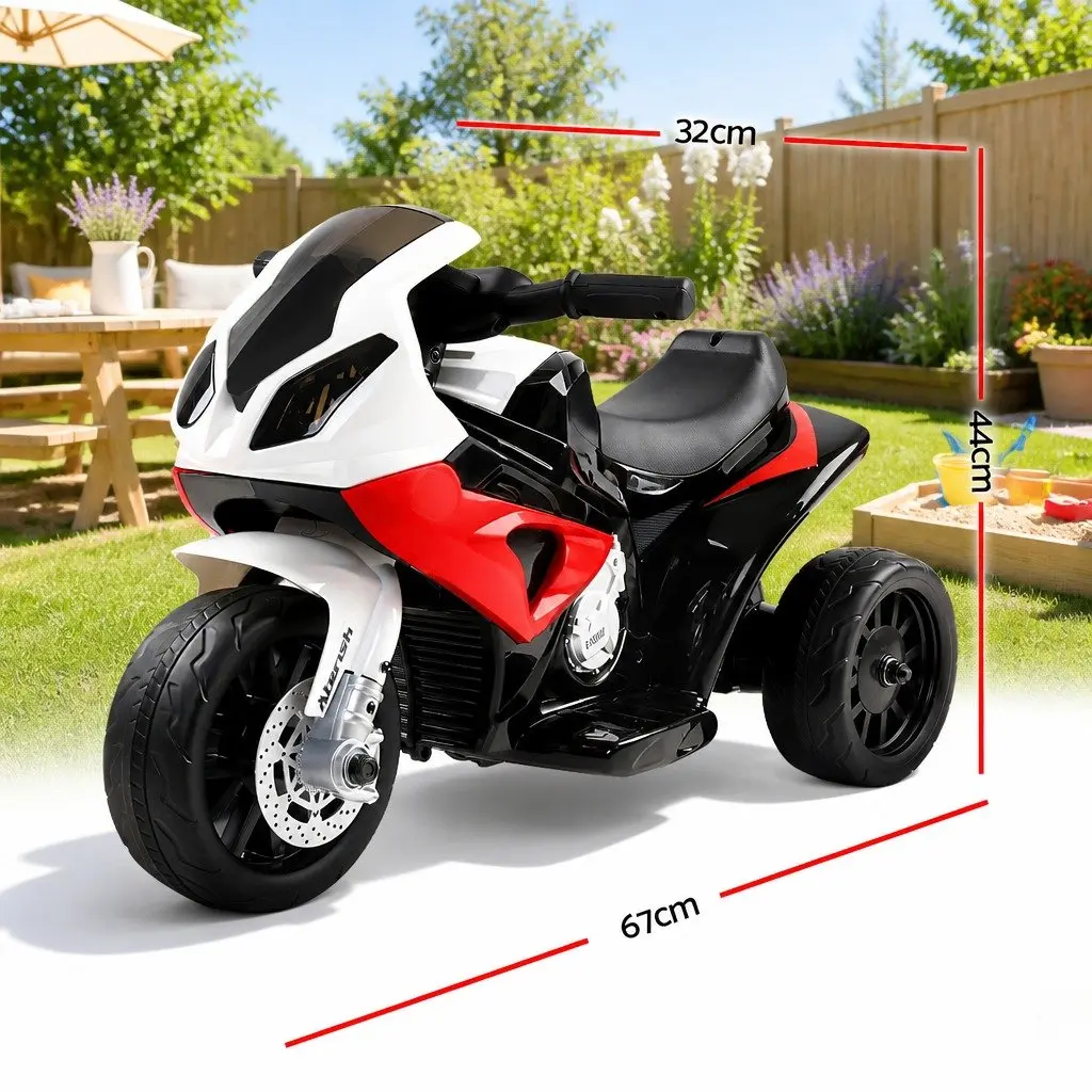Kids Electric Ride On Motorcycle Bike 6V Battery Powered Red