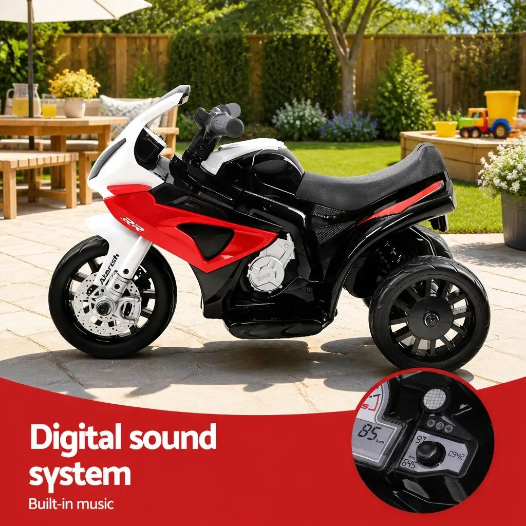 Kids Electric Ride On Motorcycle Bike 6V Battery Powered Red