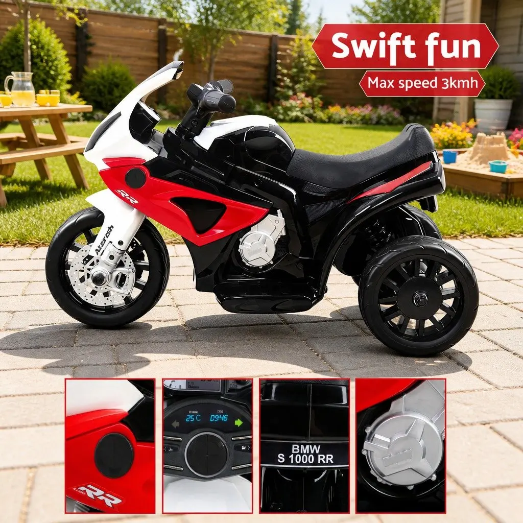 Kids Electric Ride On Motorcycle Bike 6V Battery Powered Red