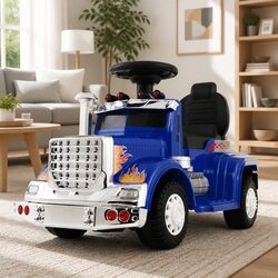 6V Blue Kids Electric Ride On Truck - Safe and Fun