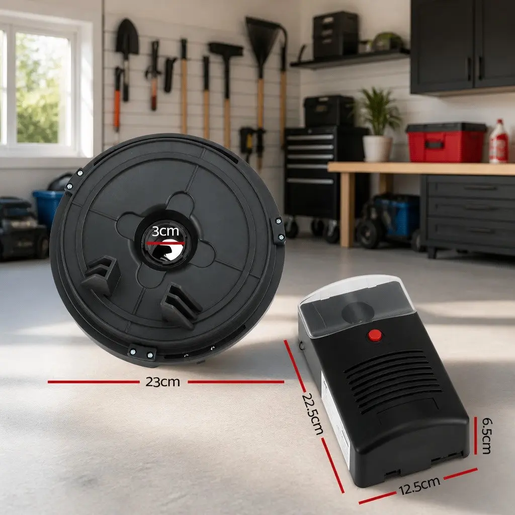 Automatic Roller Door Opener 250N Motor 220V for Garage Barn Warehouse Black